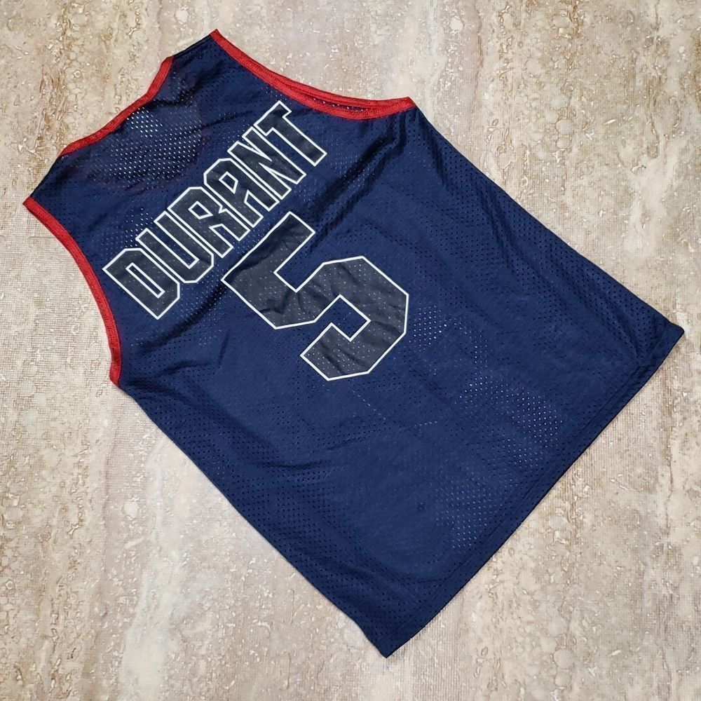 SHELOR KEVIN DURANT #5  TEAM USA MESH TANK JERSEY